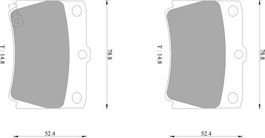 BOSCH 0 986 AB2 738 - Bremžu uzliku kompl., Disku bremzes ps1.lv