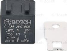 BOSCH 0 986 AH0 605 - Relejs, Darba strāva ps1.lv