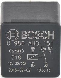 BOSCH 0 986 AH0 151 - Relejs, Darba strāva ps1.lv