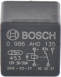 BOSCH 0 986 AH0 135 - Relejs, Darba strāva ps1.lv