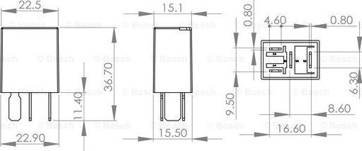 BOSCH 0 986 AH0 323 - Relejs, Darba strāva ps1.lv