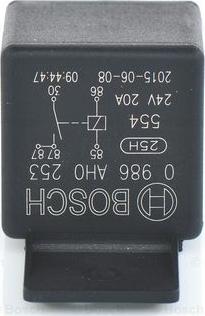 BOSCH 0 986 AH0 253 - Relejs, Darba strāva ps1.lv