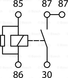 BOSCH 0 986 AH0 204 - Relejs, Darba strāva ps1.lv