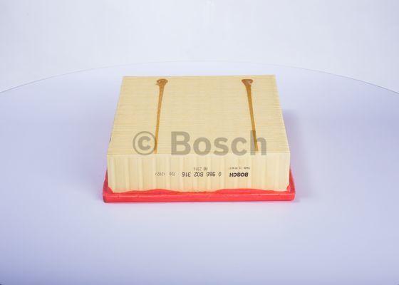 BOSCH 0 986 B02 316 - Gaisa filtrs ps1.lv