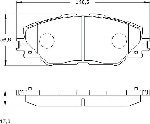 BOSCH 0 986 BB0 962 - Bremžu uzliku kompl., Disku bremzes ps1.lv