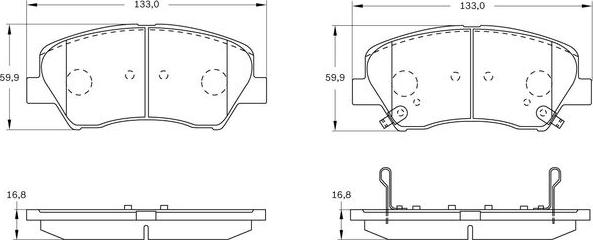 BOSCH 0 986 BB0 984 - Bremžu uzliku kompl., Disku bremzes ps1.lv