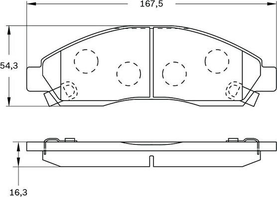 BOSCH 0 986 BB0 926 - Bremžu uzliku kompl., Disku bremzes ps1.lv