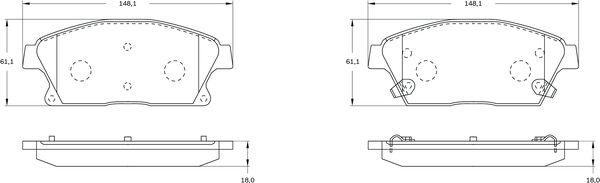 BOSCH 0 986 BB0 468 - Bremžu uzliku kompl., Disku bremzes ps1.lv