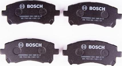 BOSCH 0 986 BB0 581 - Bremžu uzliku kompl., Disku bremzes ps1.lv