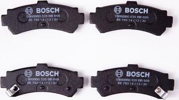 BOSCH 0 986 BB0 535 - Bremžu uzliku kompl., Disku bremzes ps1.lv