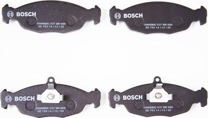 BOSCH 0 986 BB0 537 - Bremžu uzliku kompl., Disku bremzes ps1.lv