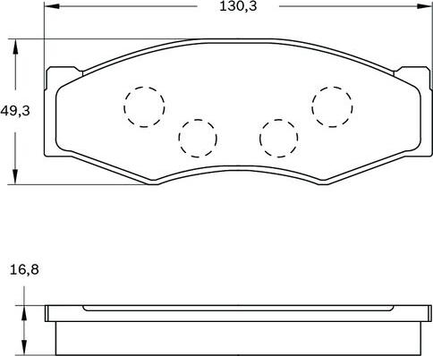 BOSCH 0 986 BB0 523 - Bremžu uzliku kompl., Disku bremzes ps1.lv