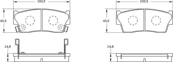 BOSCH 0 986 BB0 089 - Bremžu uzliku kompl., Disku bremzes ps1.lv