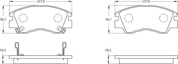 BOSCH 0 986 BB0 088 - Bremžu uzliku kompl., Disku bremzes ps1.lv