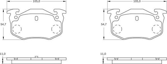 BOSCH 0 986 BB0 165 - Bremžu uzliku kompl., Disku bremzes ps1.lv