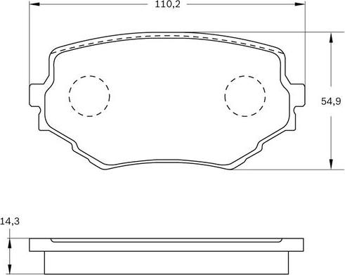 BOSCH 0 986 BB0 160 - Bremžu uzliku kompl., Disku bremzes ps1.lv