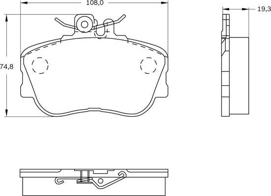 BOSCH 0 986 BB0 176 - Bremžu uzliku kompl., Disku bremzes ps1.lv