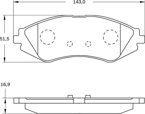 BOSCH 0 986 BB0 749 - Bremžu uzliku kompl., Disku bremzes ps1.lv