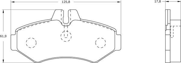 BOSCH 0 986 BB0 733 - Bremžu uzliku kompl., Disku bremzes ps1.lv