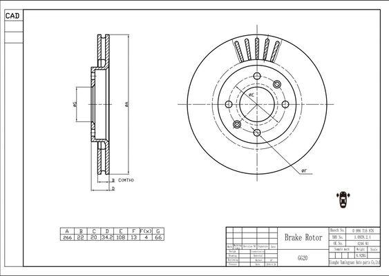 BOSCH 0 986 T16 876 - Bremžu diski ps1.lv