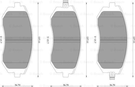 BOSCH 0 986 T11 049 - Bremžu uzliku kompl., Disku bremzes ps1.lv