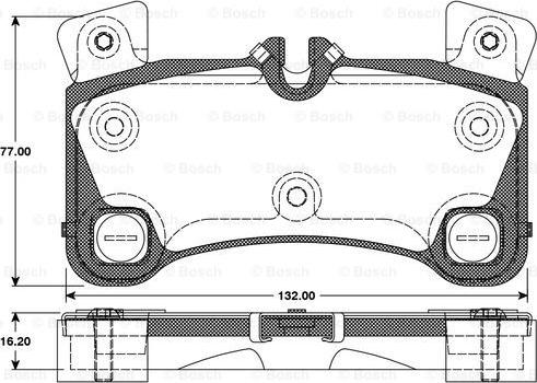 BOSCH 0 986 TB3 088 - Bremžu uzliku kompl., Disku bremzes ps1.lv