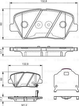 BOSCH 0 986 TB3 190 - Bremžu uzliku kompl., Disku bremzes ps1.lv