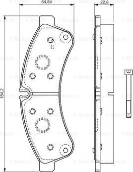 BOSCH 0 986 TB3 191 - Bremžu uzliku kompl., Disku bremzes ps1.lv