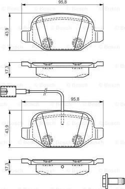 BOSCH 0 986 TB3 162 - Bremžu uzliku kompl., Disku bremzes ps1.lv