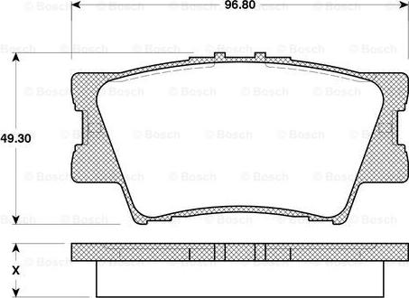 BOSCH 0 986 TB3 118 - Bremžu uzliku kompl., Disku bremzes ps1.lv