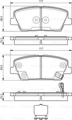 BOSCH 0 986 TB3 189 - Bremžu uzliku kompl., Disku bremzes ps1.lv