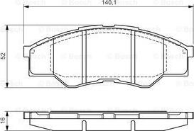 BOSCH 0 986 TB3 173 - Bremžu uzliku kompl., Disku bremzes ps1.lv