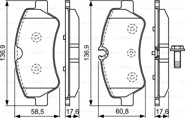 BOSCH 0 986 TB3 202 - Bremžu uzliku kompl., Disku bremzes ps1.lv