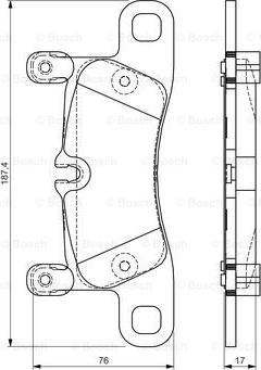 Porsche 958698451B - Bremžu uzliku kompl., Disku bremzes ps1.lv