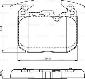 BOSCH 0 986 TB3 211 - Bremžu uzliku kompl., Disku bremzes ps1.lv