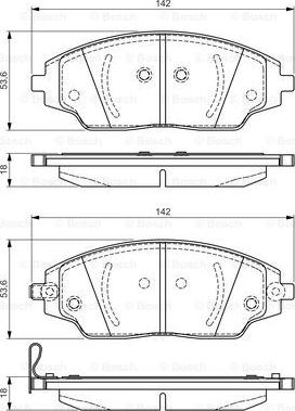 BOSCH 0 986 TB3 229 - Bremžu uzliku kompl., Disku bremzes ps1.lv