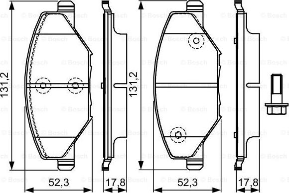 BOSCH 0 986 TB3 220 - Bremžu uzliku kompl., Disku bremzes ps1.lv