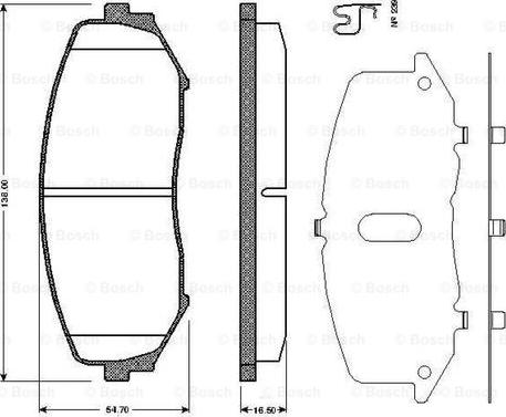 BOSCH 0 986 TB2 941 - Bremžu uzliku kompl., Disku bremzes ps1.lv