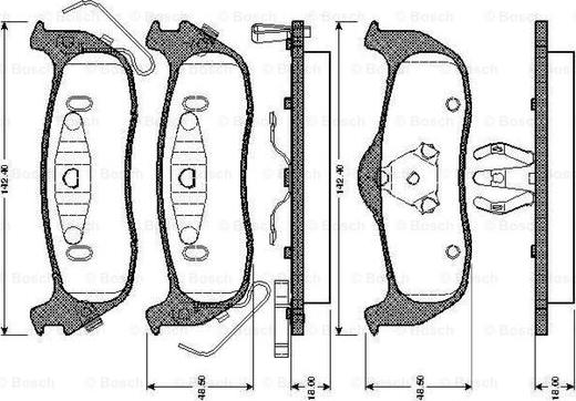 BOSCH 0 986 TB2 966 - Bremžu uzliku kompl., Disku bremzes ps1.lv