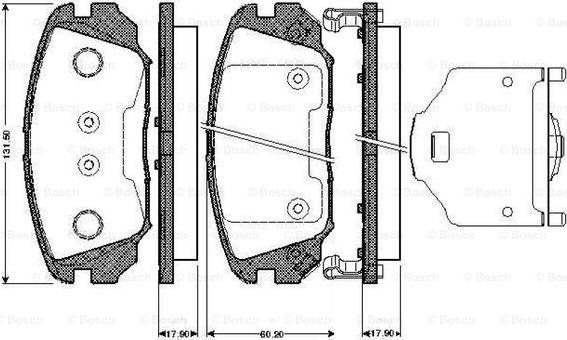 BOSCH 0 986 TB2 933 - Bremžu uzliku kompl., Disku bremzes ps1.lv