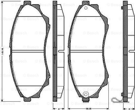 BOSCH 0 986 TB2 925 - Bremžu uzliku kompl., Disku bremzes ps1.lv