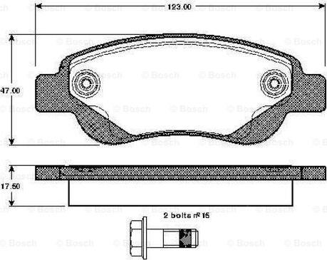 BOSCH 0 986 TB2 927 - Bremžu uzliku kompl., Disku bremzes ps1.lv