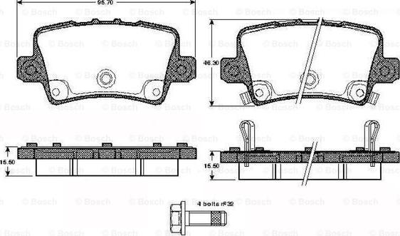 BOSCH 0 986 TB2 974 - Bremžu uzliku kompl., Disku bremzes ps1.lv