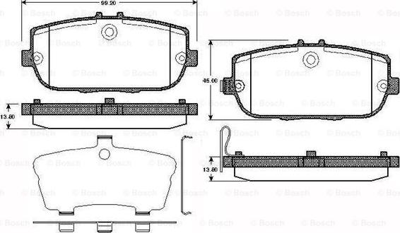 BOSCH 0 986 TB2 970 - Bremžu uzliku kompl., Disku bremzes ps1.lv