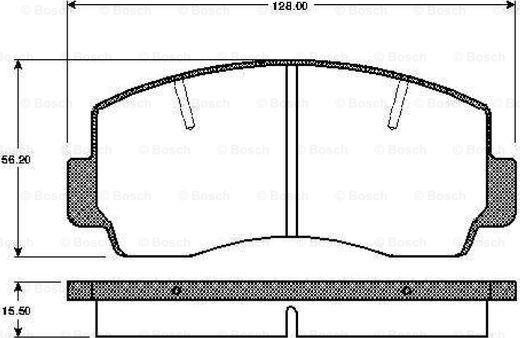 BOSCH 0 986 TB2 494 - Bremžu uzliku kompl., Disku bremzes ps1.lv