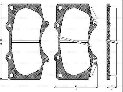 BOSCH 0 986 TB2 449 - Bremžu uzliku kompl., Disku bremzes ps1.lv