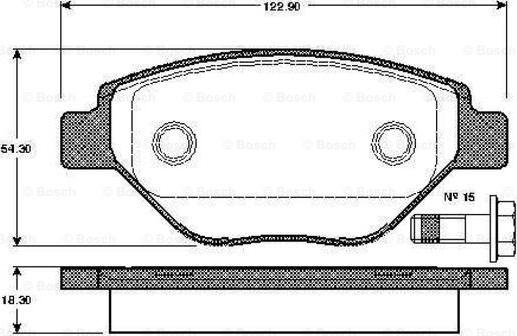 BOSCH 0 986 TB2 442 - Bremžu uzliku kompl., Disku bremzes ps1.lv