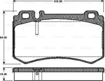 BOSCH 0 986 TB2 453 - Bremžu uzliku kompl., Disku bremzes ps1.lv