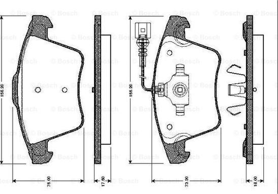 BOSCH 0 986 TB2 462 - Bremžu uzliku kompl., Disku bremzes ps1.lv