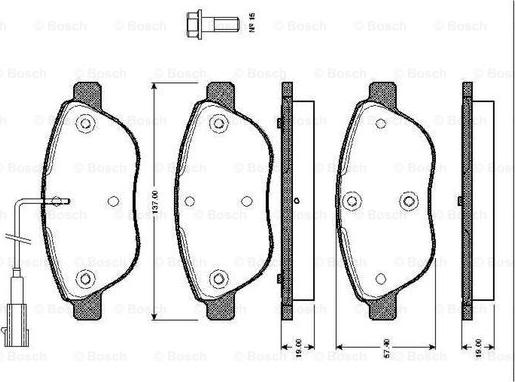 BOSCH 0 986 TB2 415 - Bremžu uzliku kompl., Disku bremzes ps1.lv